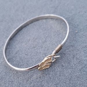 Silver and gold bracelet